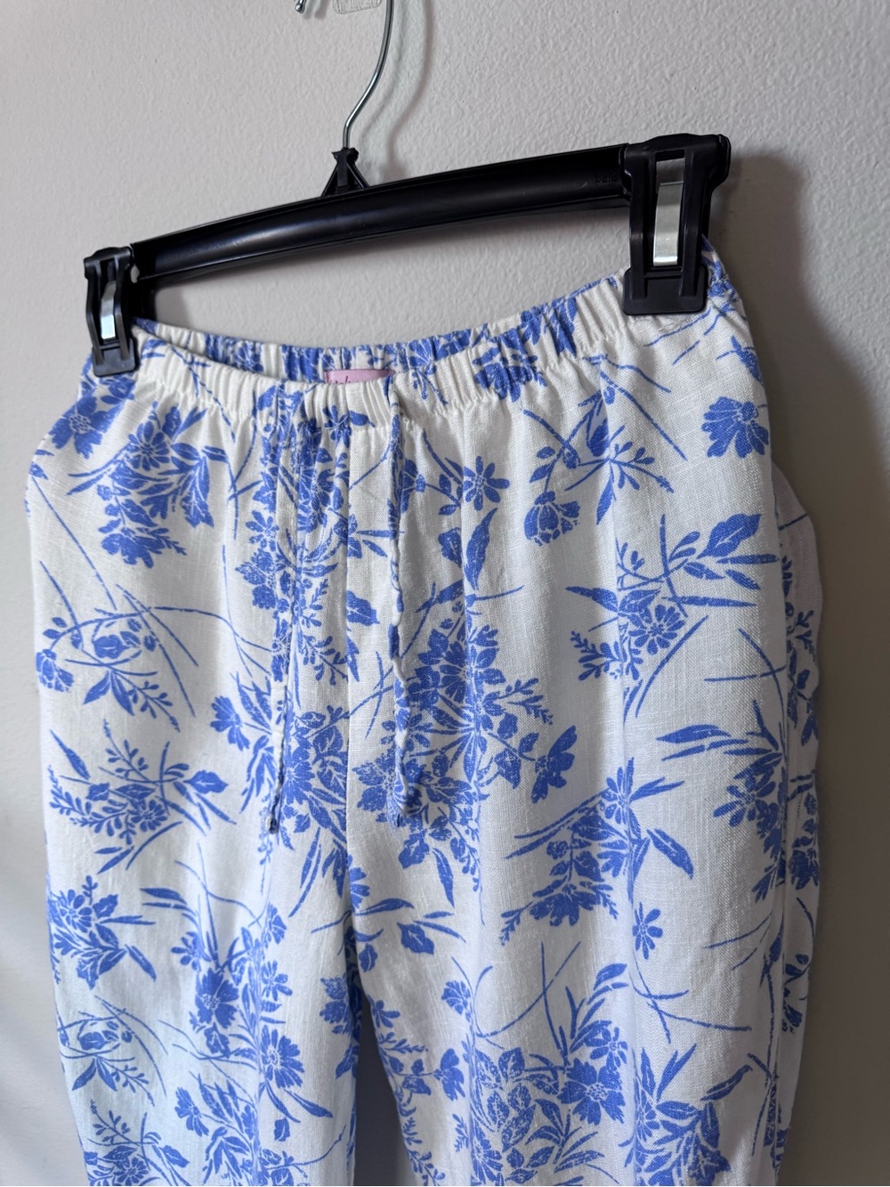 Paisley Lane blue floral 2pc Crop Top & Harem Pants Set Girls Size 8 - Picture 7 of 15